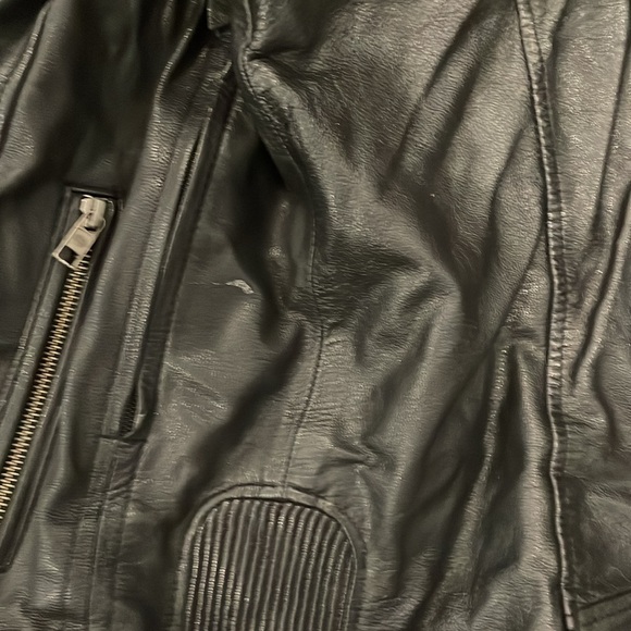 Harley Davidson Leather Riding Jacket with pink Skull detail on back SZ 2XL - Picture 10 of 10